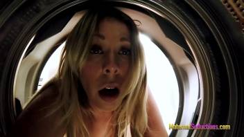 Fucking My Busty Step Mom While She is Stuck in the Washing Machine - Nikki Brooks